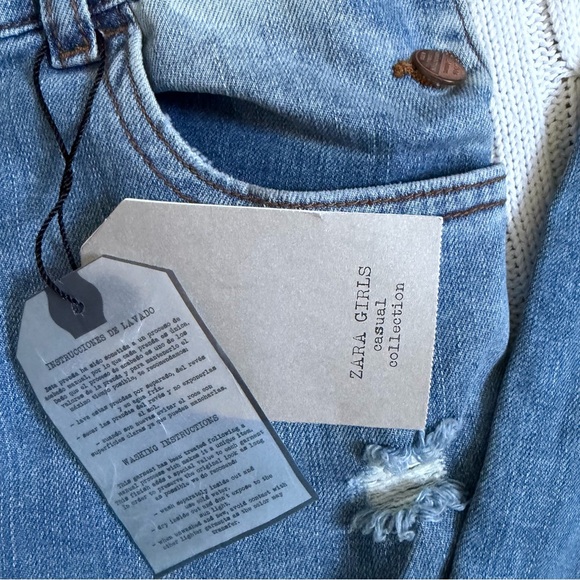 Zara Girl’s Denim Overalls NEW Size 11-12 Teens Cute Fall Outfit Jeans Pants - Picture 4 of 11